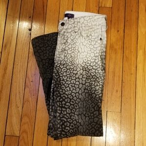 NYDJ skinny leopard print jeans sz 2 petite 4/$25